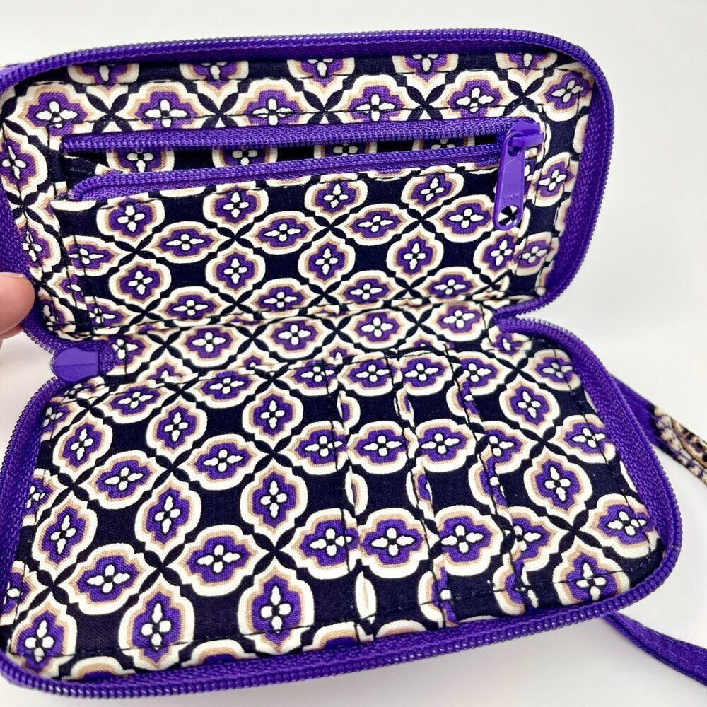 Vera Bradley Shoulder Bag NWT & NWT Matching Wristlet Simply Violet - Picture 16 of 16